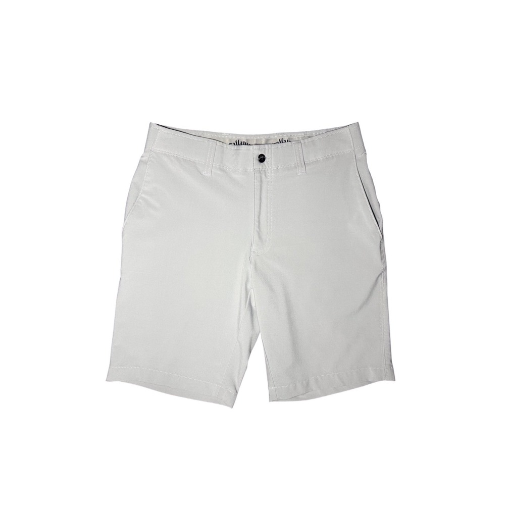 Callaway Golf Shorts Men Size 30 Gray Stretch Flat Front Athletic